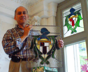 These two knights flank the entrance to a Morningside Heights apartment building. These two knights flank the entrance to a Morningside Heights apartment building.
